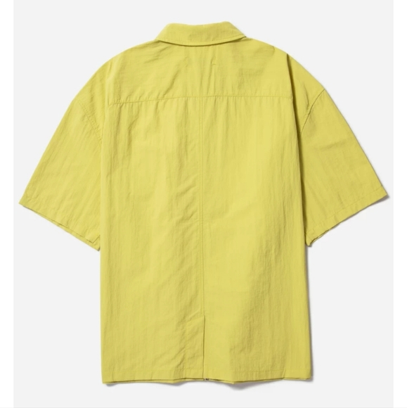 A-Cold-Wall ACW Surface Nylon Overshirt Cadimum Full Zip Short Sleeve - Picture 2 of 15